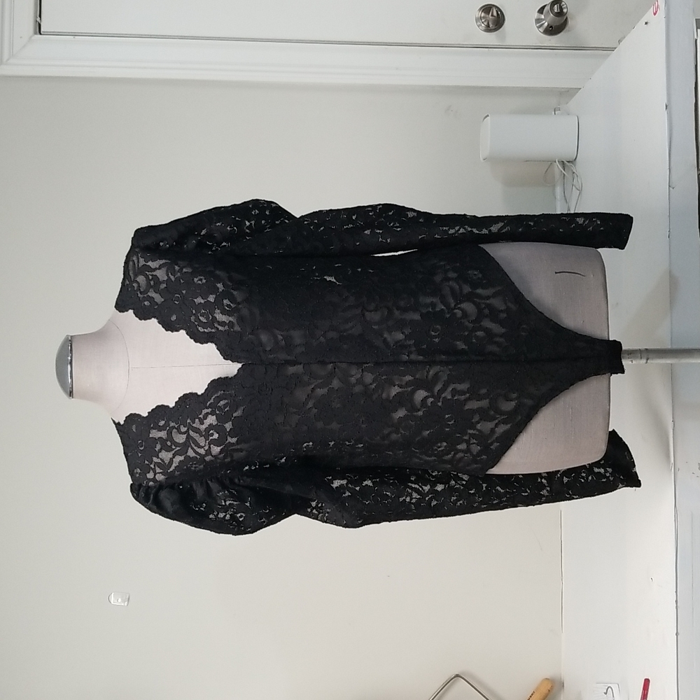 Fashion Nova Lace Black Body Suit
